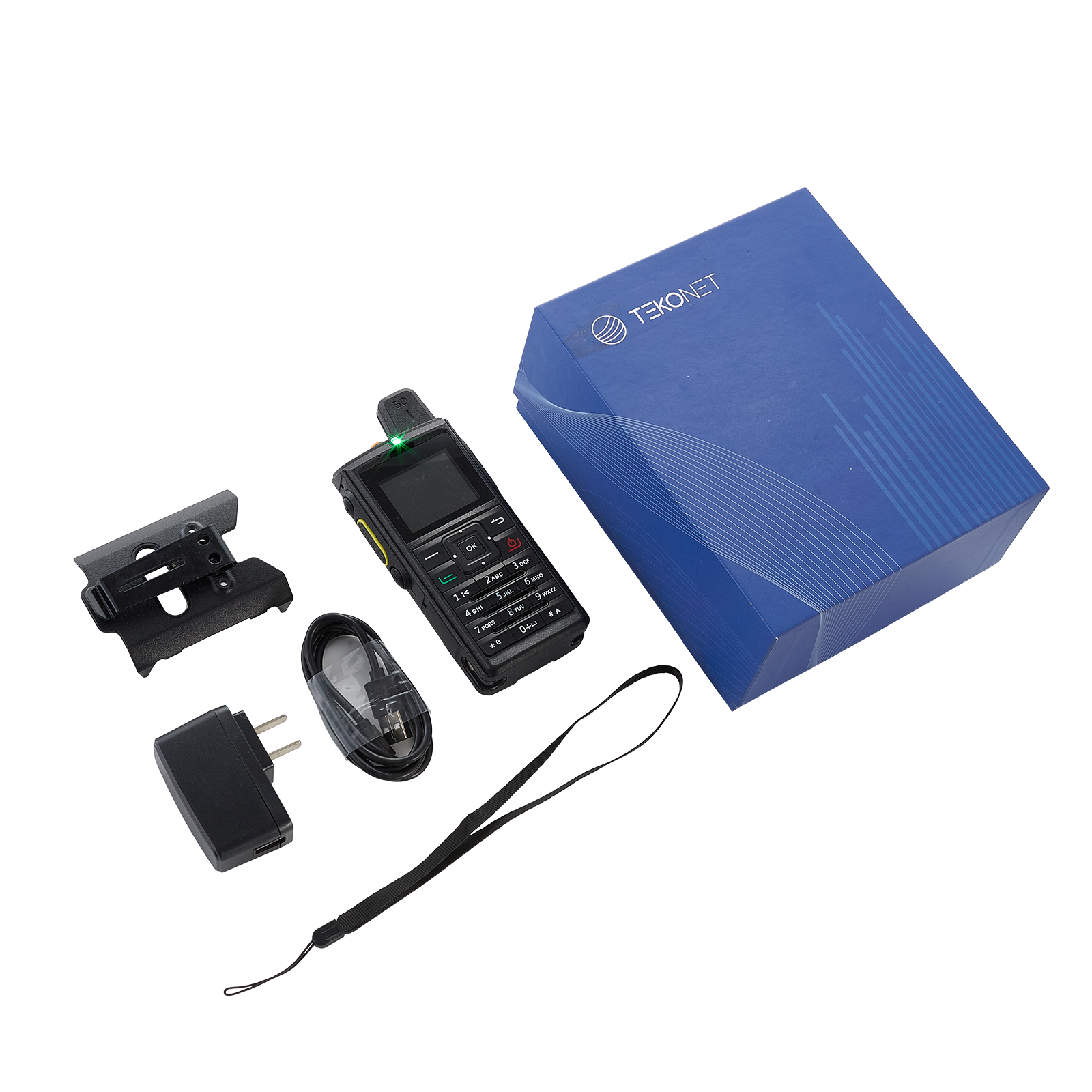 fr190 smart walkie talkie android 5.1 os, 4g/3g dual network, 32h standby, gps, type c fast charging, ip54 rugged design