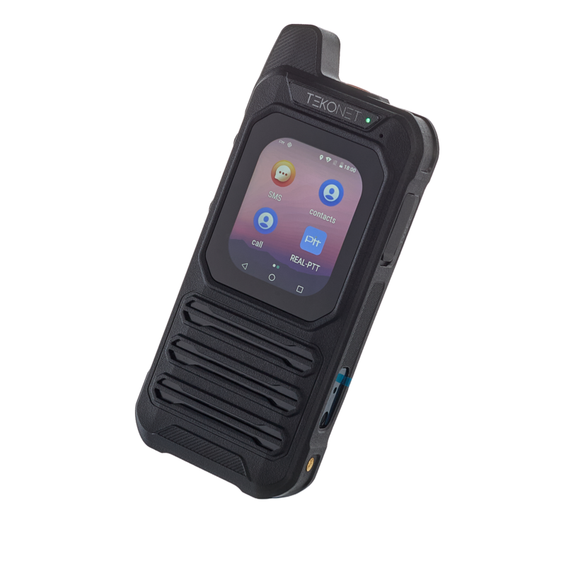 fr20c 4g lte smart walkie talkie | android 9.0 poc radio | 3850mah long battery life, ai noise reduction, ptt/sos & gps tracking